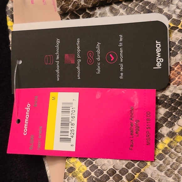 Commando Faux Leather Animal Legging - Picture 4 of 6